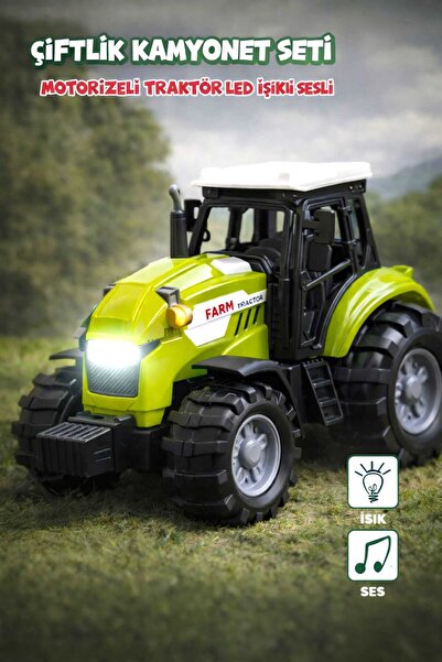 Fidan oyuncak Işıklı Sesli Oyuncak Çiftlik Traktör 12 cm – Kutulu