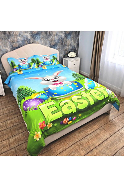 Casa Pucioasa Duvet Cover Set Set - 4 Pieces, 3D (Fine) PUMPKIN, 2 Persons 20...