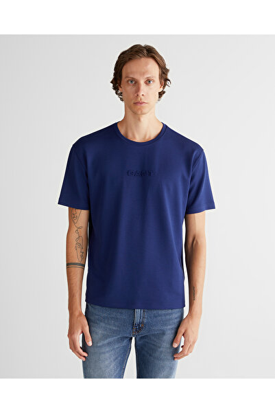Gant Men's Blue Relaxed Fit T-Shirt