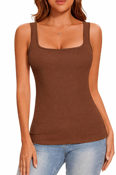 OEM Hanorac termic , mulat pe corp, fără mâneci, maro L