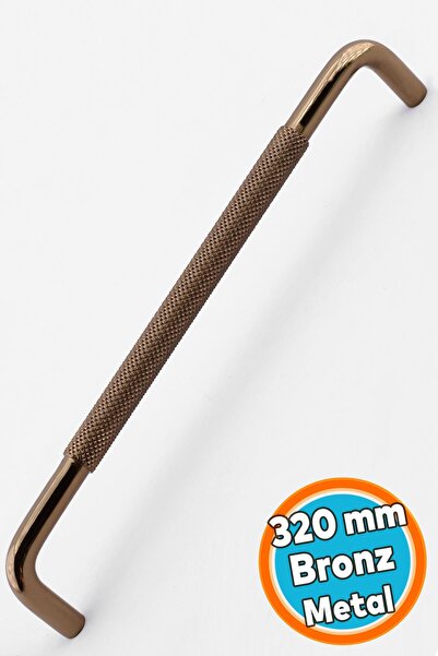 NZB Mobilya Çekmece Dolap Dolabı Modern Kapak Kulpları Bronz Metal Kulp 320 m...