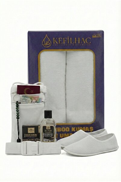 kefilhac Bambu İhram Tavaf Patiği İhram Kemeri Ve Boyun Cüzdanı Sabunlar Tava...