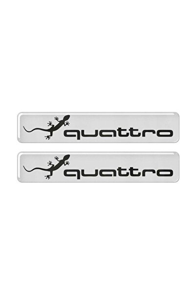 Audi Quattro 3D Sticker (2 Adet)