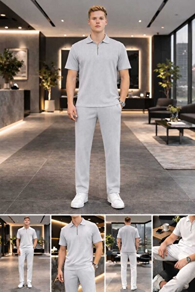 BRLKN Облекло с половин цип от османски плат