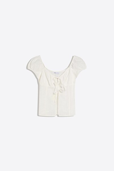 Bershka Fiyonklu rustik bluz