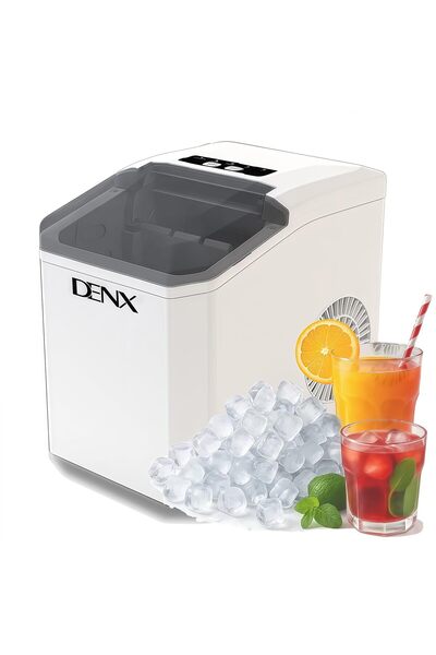 Generic DENX Ultra Portable Ice Cube Maker 12kg/24hr, Fast Ice, Countertop, H...