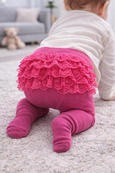 skycott Baby Girl Jacquard Lace Pantyhose