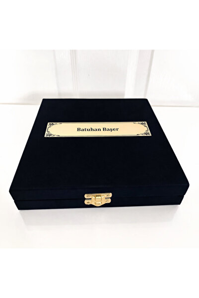 Tesbih Dünyası Kadife Hediye Kutusu, Kişiye Özel Yazılı Hediye Kutusu, Not Ya...