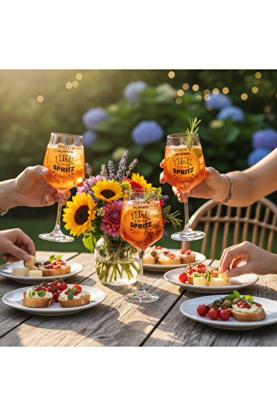 Tognana Let's Party Spritz Goblet Glasses Set of 2 (420cc) – Durable, Elegant Glassware