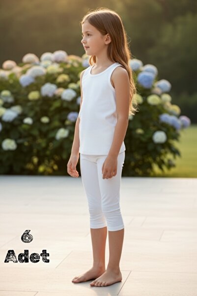 Katmirra 6-пакет памучни капри панталони за момичета