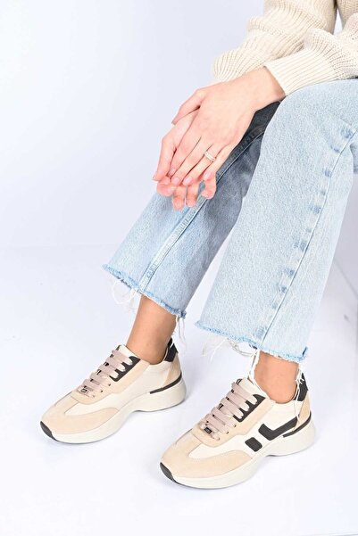 Bestello Lace-Up Thermo Sole Genuine Leather Sneaker 338-7102 Women's Shoes