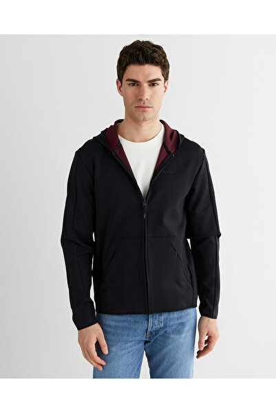 Gant Erkek Siyah Regular Fit Fermuarlı Ceket
