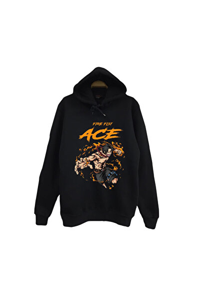 fame-stoned سويت شيرت بقلنسوة أسود من القطن بنسبة 100% للجنسين مطبوع عليه شخص...