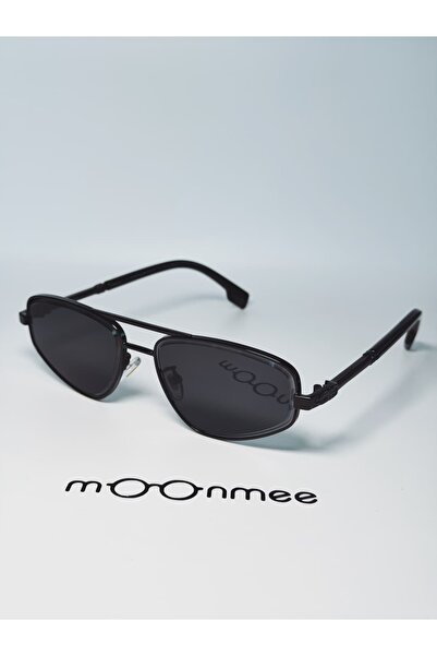 MOONMEE Jetpa Unisex Geometric Black Sunglasses
