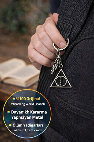 TOYFEST Harry Potter Deathly Hallows Anahtarlık Lisanslı Metal Ölüm Yadigarla...