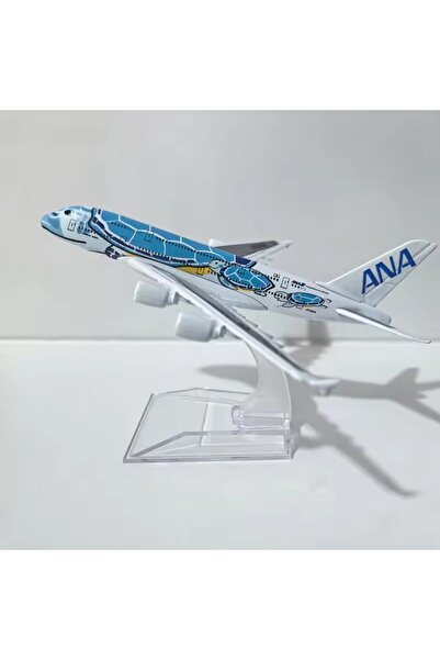 choice2 Blue Turtle Alloy Aircraft Japan ANA Airlines A380 Model Orange/Green...