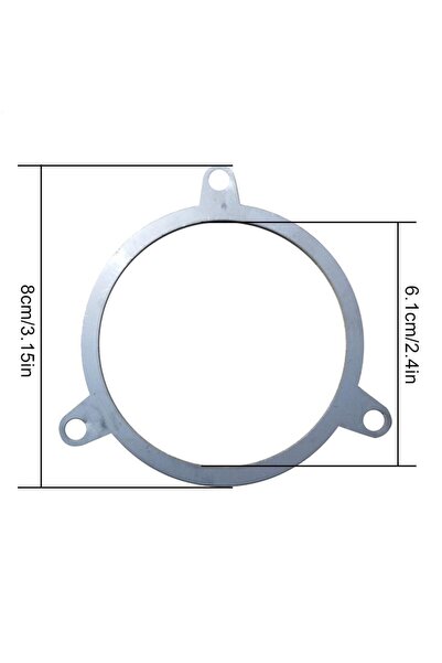Choice حلقة مقاوم للرياح من الفولاذ المقاوم للصدأ مقاس 2.4 بوصة لمدخنة موقد ا...