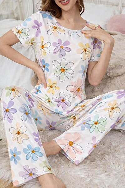 kuzey homewear Σετ πιτζάμες με κοντά μανίκια Ment Hyacinth