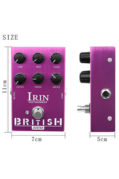 Choice AN-31 IRIN Guitar Effects Pedal AN-31 BRITISH Sound Overdrive Blues Si...