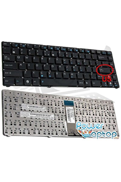 ASUS Клавиатура с американска подредба на клавиатурата на Eee PC 1215P без ма...