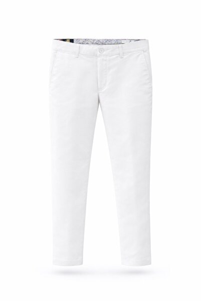 LUMAST Basic Slim Fit Chino Linen Trousers