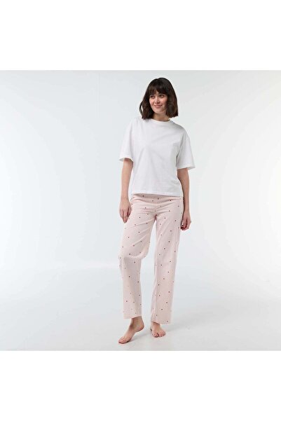 KIABI Poplin Pajama Pants PINK
