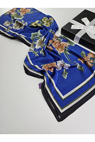 tomrisboutique Luxury Voile Silk Shawl Hijab Foulard Scarf Shawl Floral Patte...