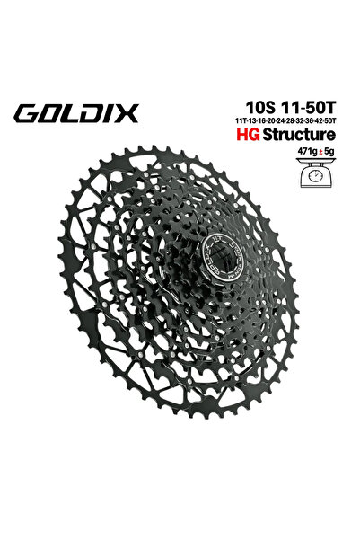 Choice19 10 Speed 11T-50T GOLDIX Ultralight Bicycle Cassette Freewheel Carbon...