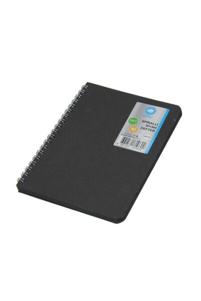 DORU Siyah Eskiz Defteri 12x17 Cm 40 Yaprak 120 gram Dikişli Siyah Defter Ivo...
