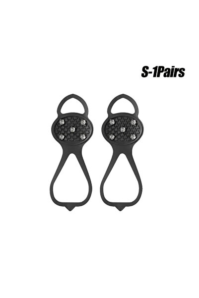 choice2 S-1Pair Outdoor Ice Cleats Cramp Anti Slip Shoe Covers Spikes Chains ...