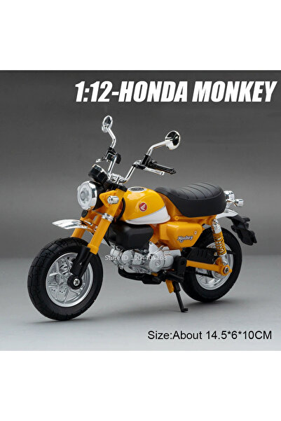 Choice4 Monkey Yellow 1:12 Honda Monkey JiaLing JH-70 Alloy Diecast Classic R...