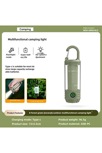 Choice1 LY19 Green Multi Functional Outdoor LED Outdoor Camping Lights Rechar...