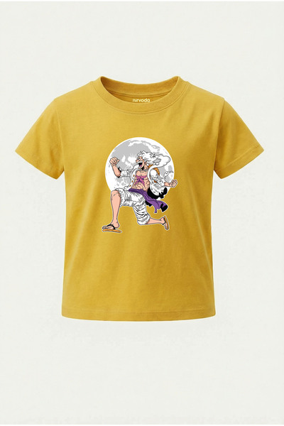 nirvoda Παιδικό μπλουζάκι Luffy White One Piece με στάμπα για παιδιά