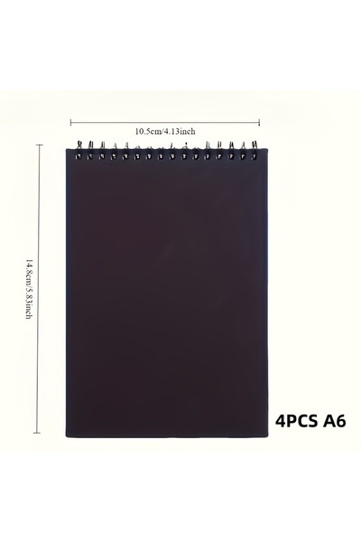 Choice 4PCS A6 4-Pack A6 Premium Art Sketchbook Set , with a top spiral bindi...