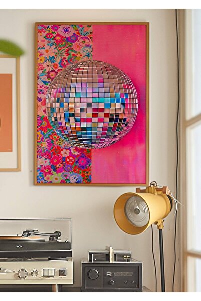 NinaStore Disko Topu Sanat Baskısı/ Kitsch Dopamin Dekoru (Dijital İndirme)