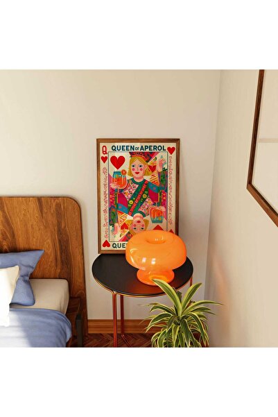 NinaStore Aperol Queen Baskısı: Canlı Kokteyl Oyun Kartı Sanatı (Dijital İndi...