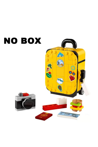 Choice No Box 184PCS Creative Yellow Travel Suitcase Building Blks Assemble B...
