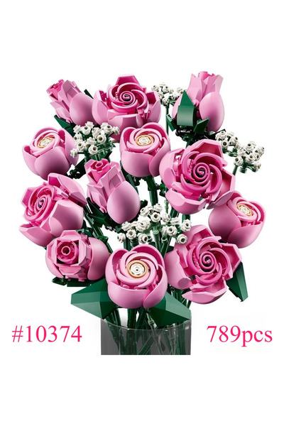 Choice مينيسو 10374، باقة ورد وردية من مينيسو، موديل 10374، ملحقات جانبية، من...