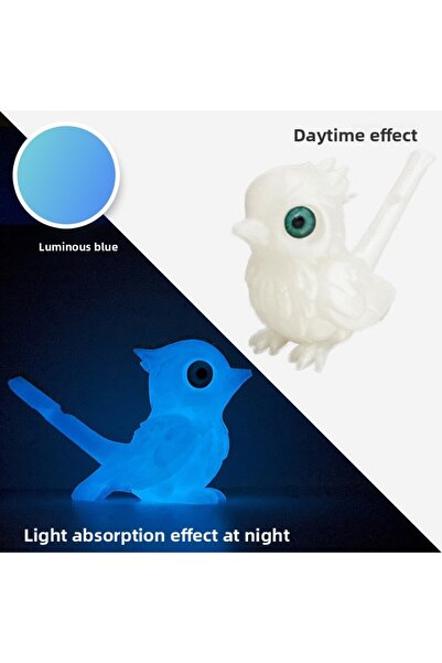 Choice4 لعبة طائر مضيئة ثلاثية الأبعاد مطبوع صفارة للأطفال، تعمل بالماء، وتتغ...