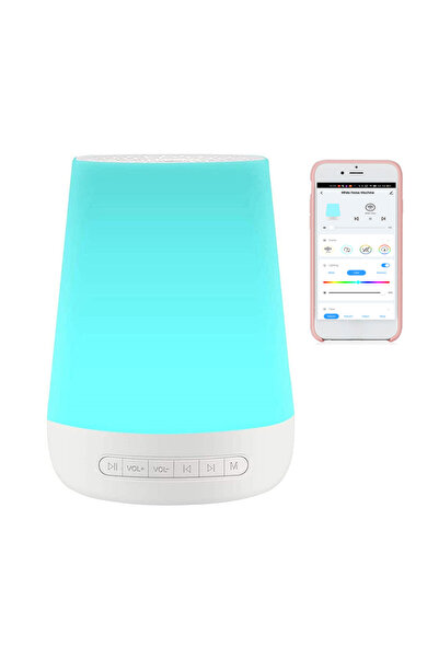 Choice WHITE Colorful Night Lights 34 Soothing Sounds Supports APP Remote Con...