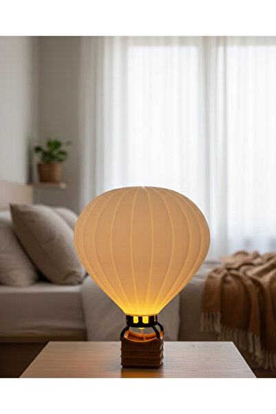 BRNTECH Sıcak Hava Balonu Tasarım LED Tealight Mumluk | PLA 3D Baskı Dekor