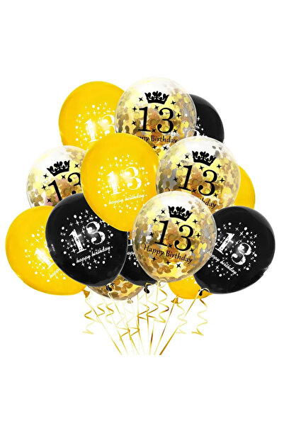 Choice26 as picture as picture 15pcs/set 13th Happy Birthday Balloon Decor Go...