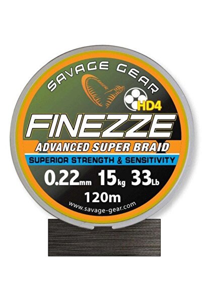 Savage Gear Finesse HD4 Braid - 300m 0,22mm 33lbs 15kg Fir împletit gri