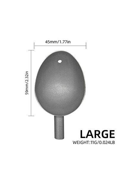 Choice1 ملعقة صيد من سبائك التيتانيوم من شيرشارك، ملعقة صيد غير لاصقة، رأس مل...