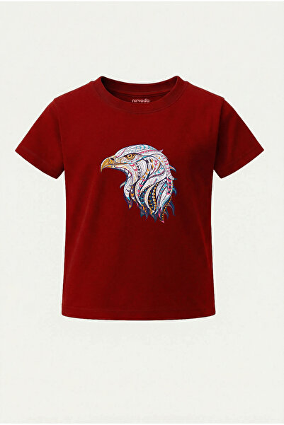 Kids T-Shirt Eagle Printed Kids T-Shirt with Motifs