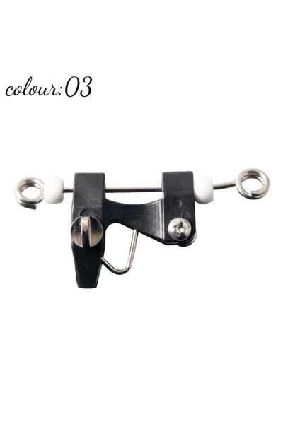 Choice مشبك خيط صيد أبيض، مشابك تحرير لصيد الأسماك من القوارب، مزودة بخرزتين ...