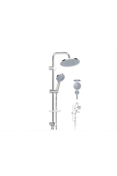 Valtemo VS-2639 RAINMAX CHROME ORION DUŞ SETİ