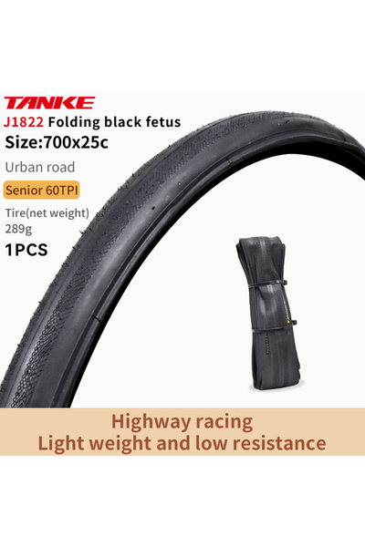 choice2 700c 700X25C Black TANKE Road Bike Tire 700X28C/700X25C 60TPI Black a...