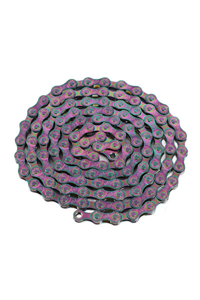 Choice سلسلة دراجة مقاومة للصدأ، مطلية بألوان زاهية، متوفرة بستة أو سبعة أو ث...