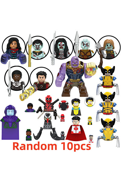 Choice38 مجموعة عشوائية من 10 قطع من مكعبات البناء الصغيرة G0187، تتضمن شخصيا...